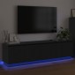 vidaXL Ντουλάπι TV 180 x 38 x 49 εκ Μαύρη Οξυά Επεξεργασμένο Ξύλο