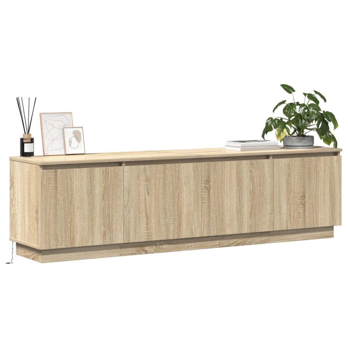 vidaXL Ντουλάπι TV 180 x 38 x 49 εκ Δρύς Sonoma Επεξεργασμένο Ξύλο