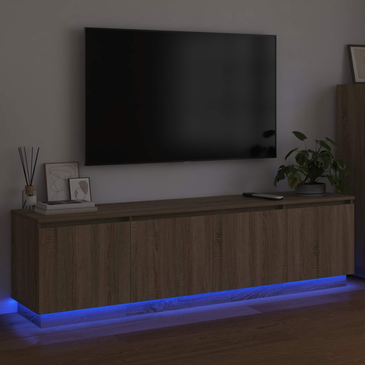 vidaXL Ντουλάπι TV 180 x 38 x 49 εκ Δρύς Sonoma Επεξεργασμένο Ξύλο