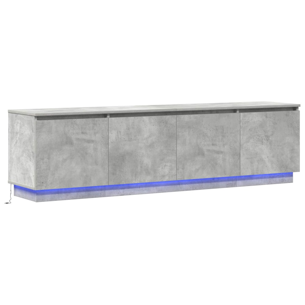 vidaXL Ντουλάπι TV 180 x 38 x 49 εκ Σκυρόδεμα Γκρι Επεξεργασμένο Ξύλο