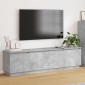vidaXL Ντουλάπι TV 180 x 38 x 49 εκ Σκυρόδεμα Γκρι Επεξεργασμένο Ξύλο