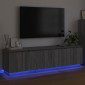 vidaXL Ντουλάπι TV 180 x 38 x 49 εκ Γκρίζο Σονομα Επεξεργασμένο Ξύλο
