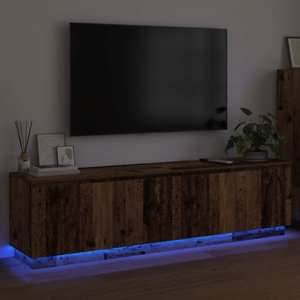 vidaXL Ντουλάπι TV 180 x 38 x 49 εκ Παλιό Ξύλο Επεξεργασμένο Ξύλο