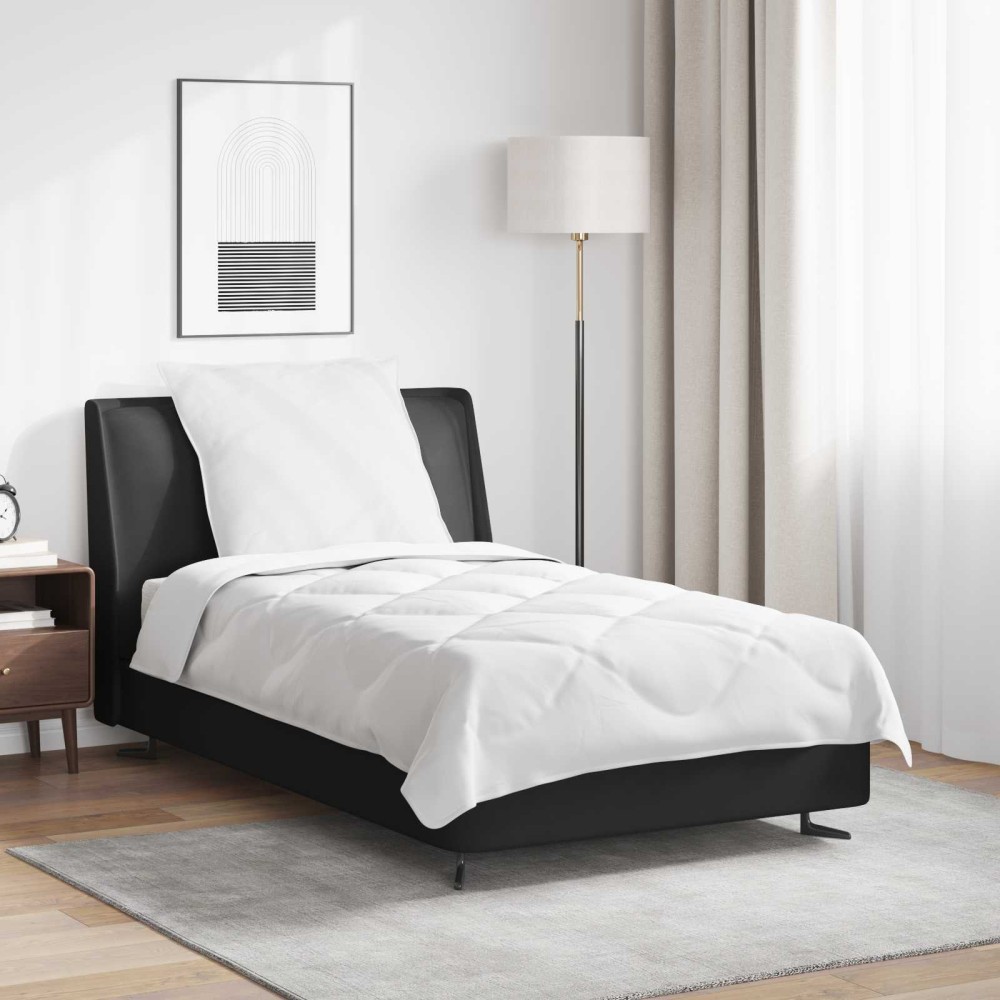 vidaXL Παπλωματοθήκη Ολόκληρης της Σεζόν 2 τμχ. Λευκό Μικροΐνες