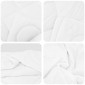 vidaXL Σετ Παπλωμάτων με μαξιλάρι 2 τεμ. Λευκό Μικροΐνες