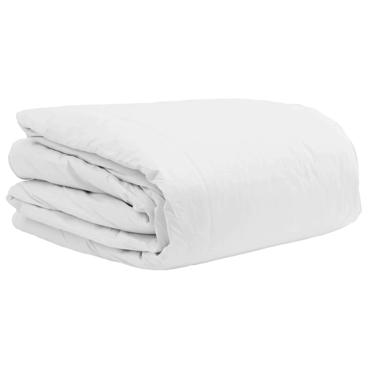 vidaXL Σετ Παπλωμάτων με μαξιλάρι 3 τμχ. Λευκό Φτέρος