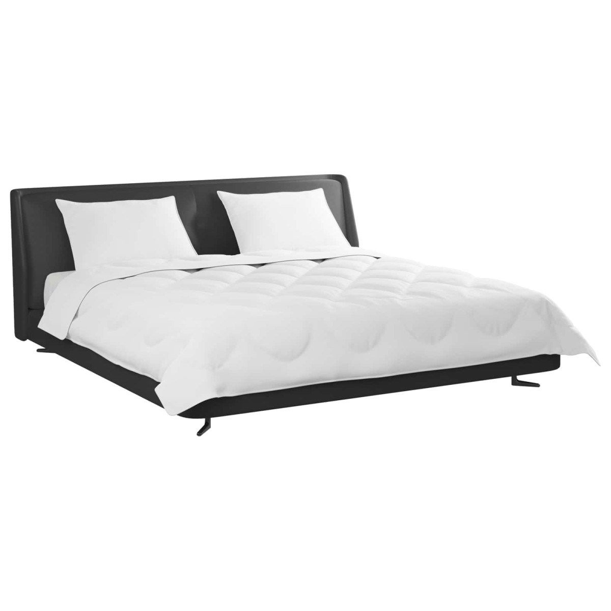vidaXL Διπλωμένη Κουβέρτα Όλων των Εποχών 3 τεμ. Λευκό Μικροΐνες