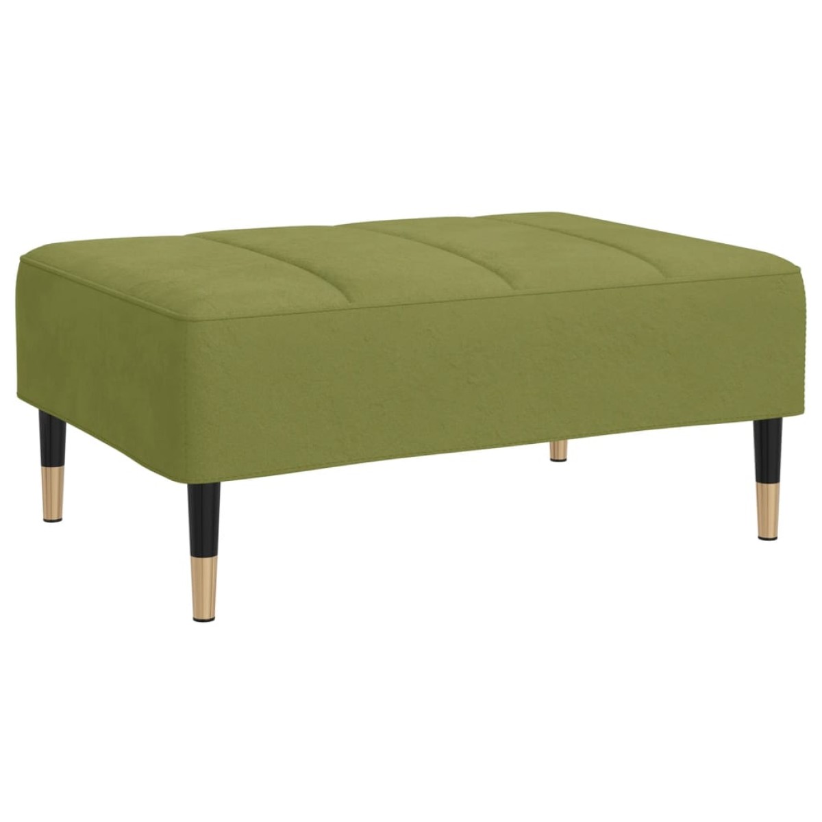 vidaXL Υποπόδιο Ανοιχτό Πράσινο 78 x 56 x 32 εκ. Βελούδινο