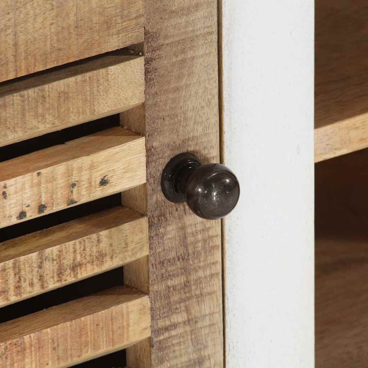 vidaXL Έπιπλο Τηλεόρασης 110 x 30 x 40 εκ. από Μασίφ Ξύλο Μάνγκο