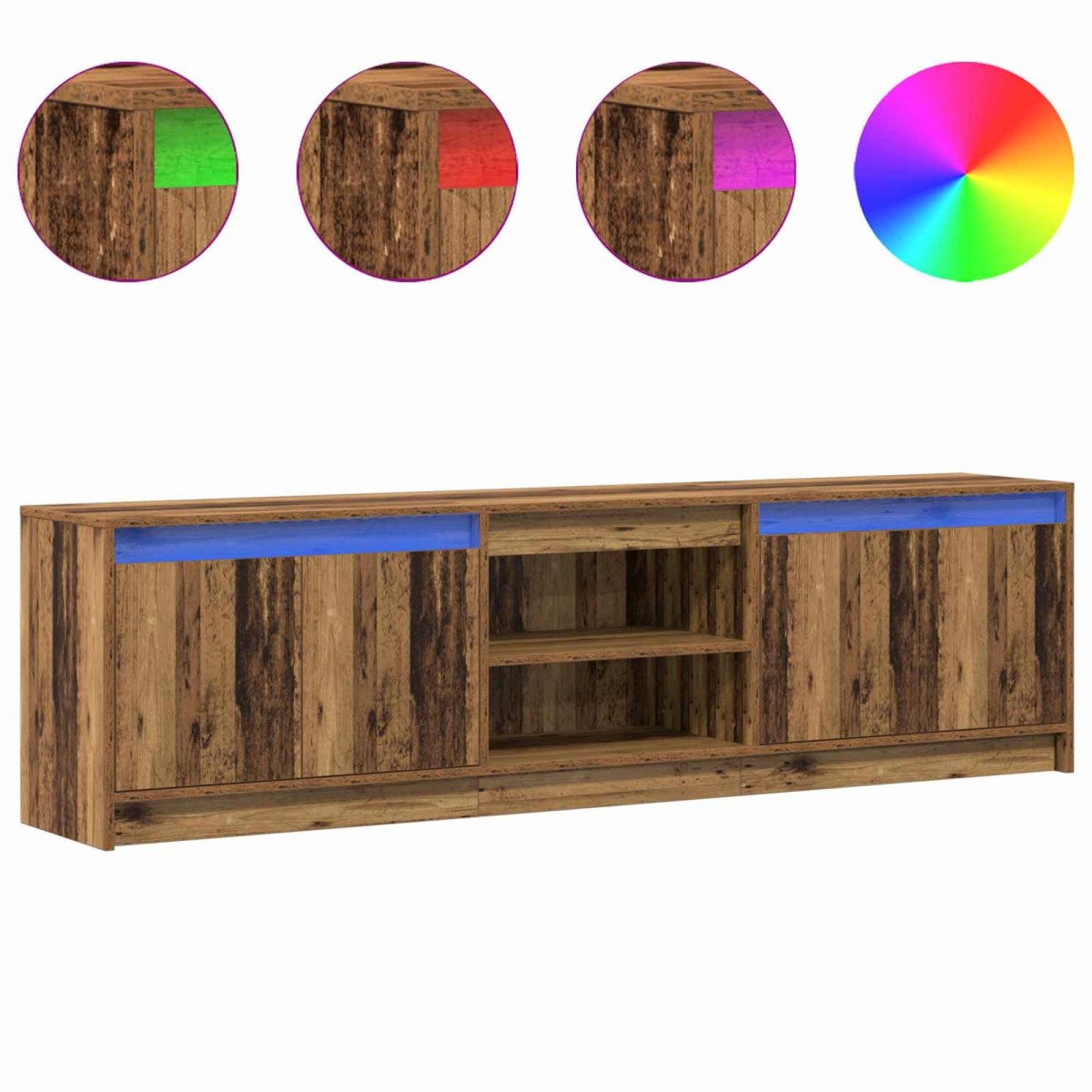 vidaXL Μονάδες TV 180 x 34 x 50 εκ Καφέ Επεξεργασμένο ξύλο