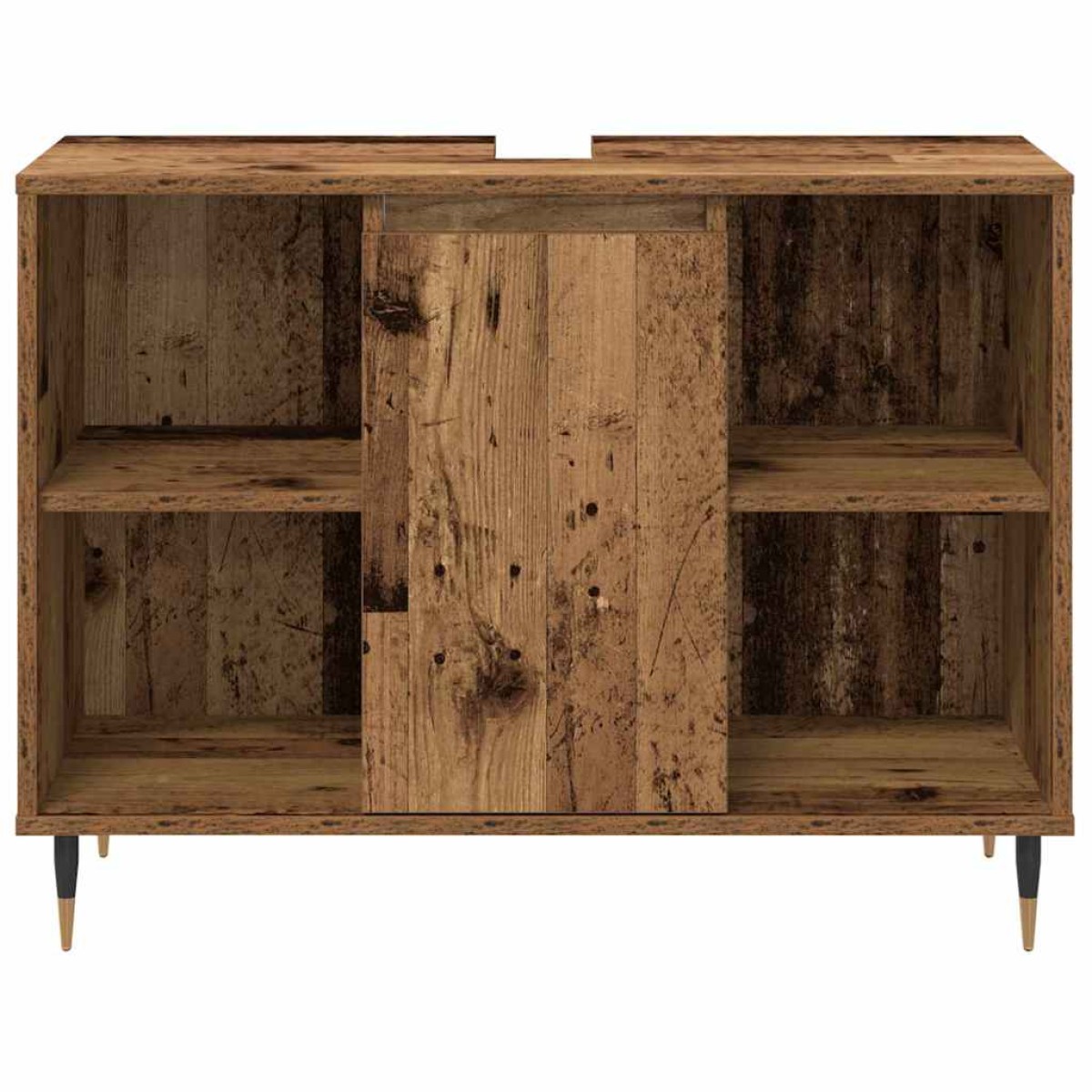 vidaXL Σετ Επίπλων Μπάνιου 3 τμχ. Παλιό Ξύλο 30 x 30 x 180 cm