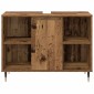 vidaXL Σετ Επίπλων Μπάνιου 3 τμχ. Παλιό Ξύλο 30 x 30 x 180 cm
