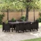 vidaXL Τραπέζι Κήπου Καφέ 250 x 100 x 73 εκ συνθετικό ρατάν