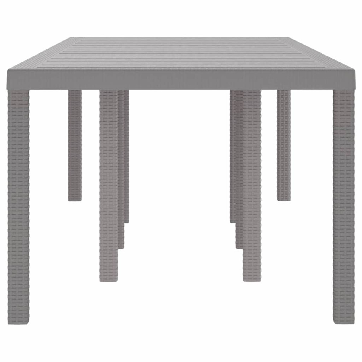vidaXL Τραπέζι Κήπου Ανοιχτό γκρι 250 x 100 x 73 εκ συνθετικό ρατάν