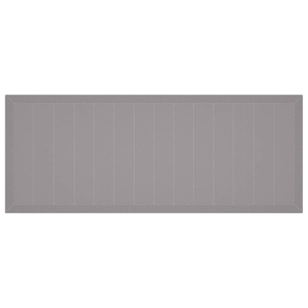 vidaXL Τραπέζι Κήπου Ανοιχτό γκρι 250 x 100 x 73 εκ συνθετικό ρατάν