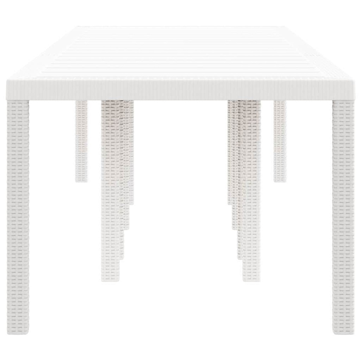 vidaXL Τραπέζι Κήπου Λευκό 300 x 100 x 73 εκ συνθετικό ρατάν