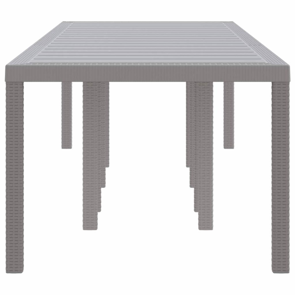 vidaXL Τραπέζι Κήπου Ανοιχτό γκρι 300 x 100 x 73 εκ συνθετικό ρατάν