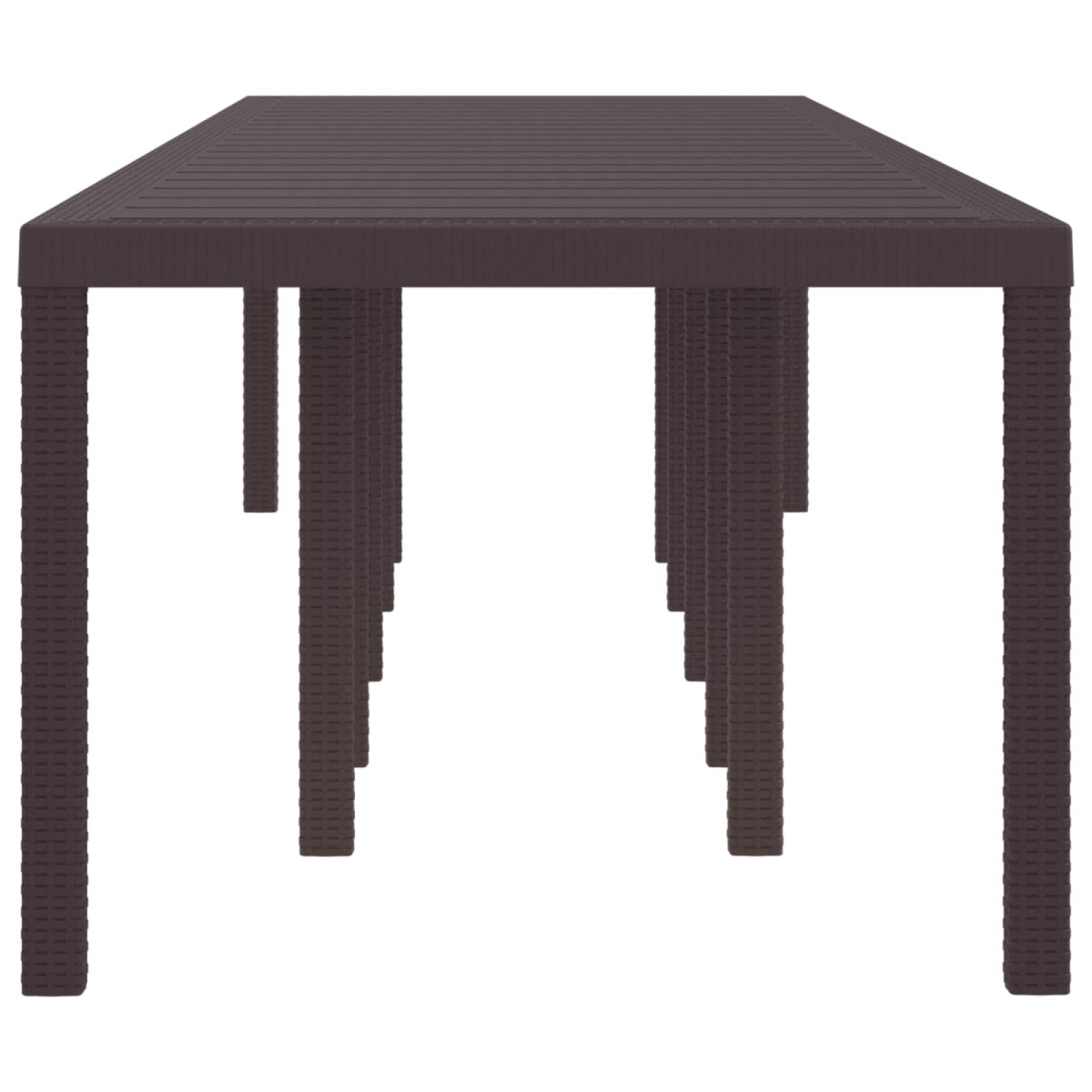 vidaXL Τραπέζι Κήπου Καφέ 350 x 100 x 74 εκ. συνθετικό ρατάν