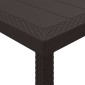 vidaXL Τραπέζι Κήπου Καφέ 350 x 100 x 74 εκ. συνθετικό ρατάν