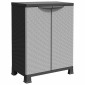 vidaXL Πλαστικό Ντουλάπι 68 x 39 x 92 εκ. με Σχεδιασμό σε Στυλ Ρατάν