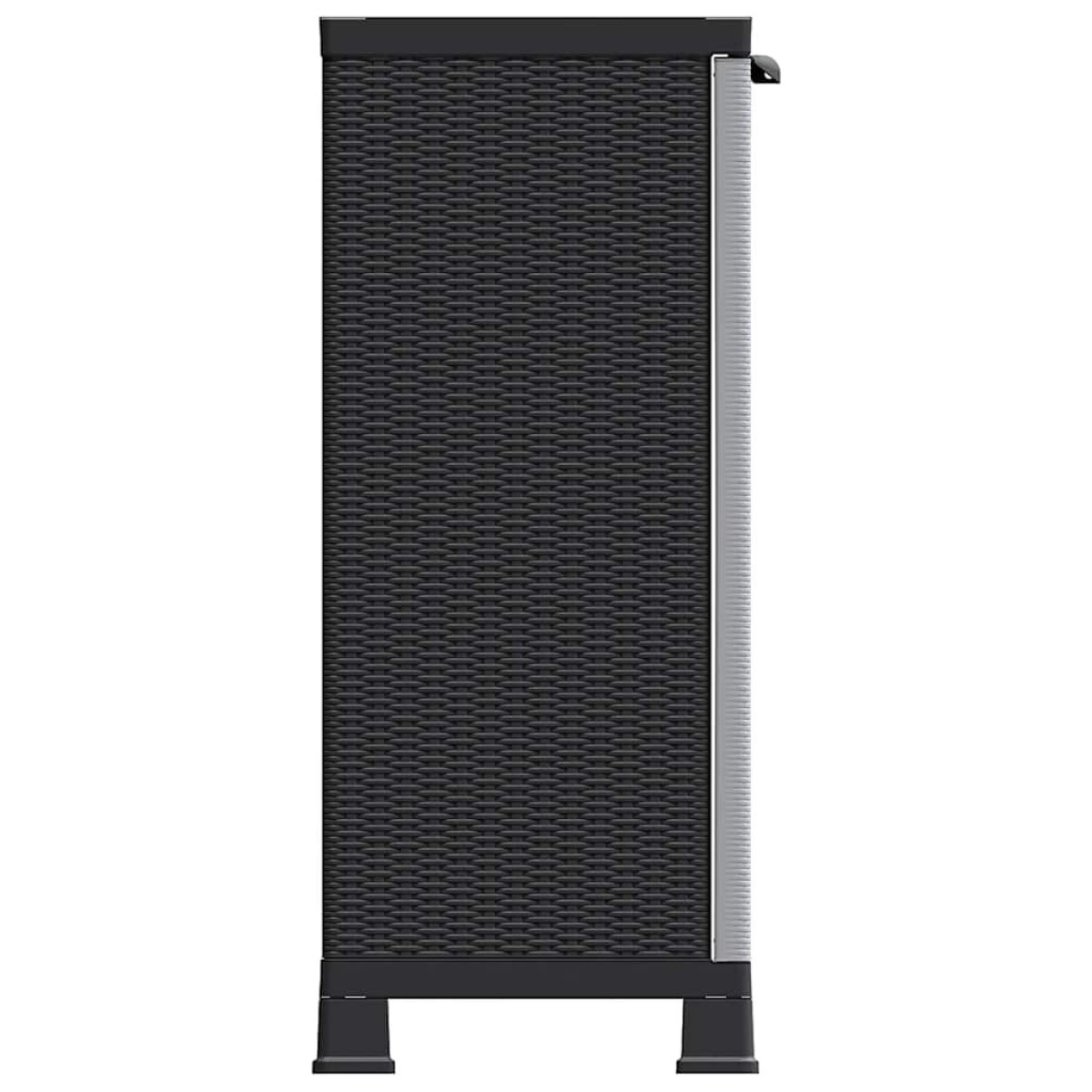 vidaXL Πλαστικό Ντουλάπι 68 x 39 x 92 εκ. με Σχεδιασμό σε Στυλ Ρατάν