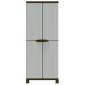 vidaXL Πλαστικό Ντουλάπι 68x39x171,5 εκ με Σχεδιασμό σε Στυλ Ρατάν