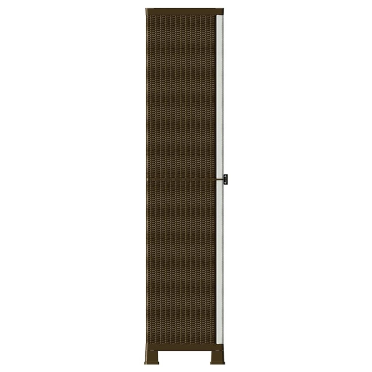 vidaXL Πλαστικό Ντουλάπι 68x39x171,5 εκ με Σχεδιασμό σε Στυλ Ρατάν