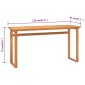 vidaXL Γραφείο 120 x 45 x 75 εκ. από Μασίφ Ξύλο Teak