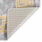 vidaXL Χαλί Πλενόμενο Αντιολισθητικό Γκρι 80 x 300 εκ.