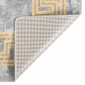 vidaXL Χαλί Πλενόμενο Αντιολισθητικό Γκρι 160 x 230 εκ.