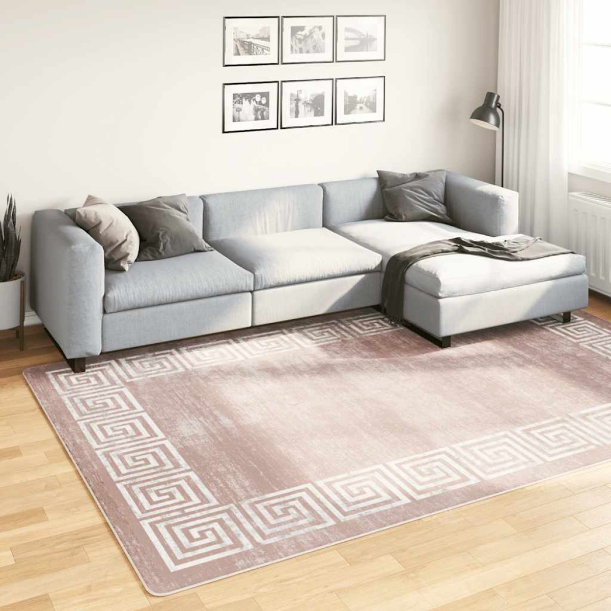 vidaXL Χαλί Πλενόμενο Αντιολισθητικό Μπεζ 190 x 300 εκ.