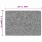 vidaXL Χαλί Πλενόμενο Αντιολισθητικό Γκρι 160 x 230 εκ.
