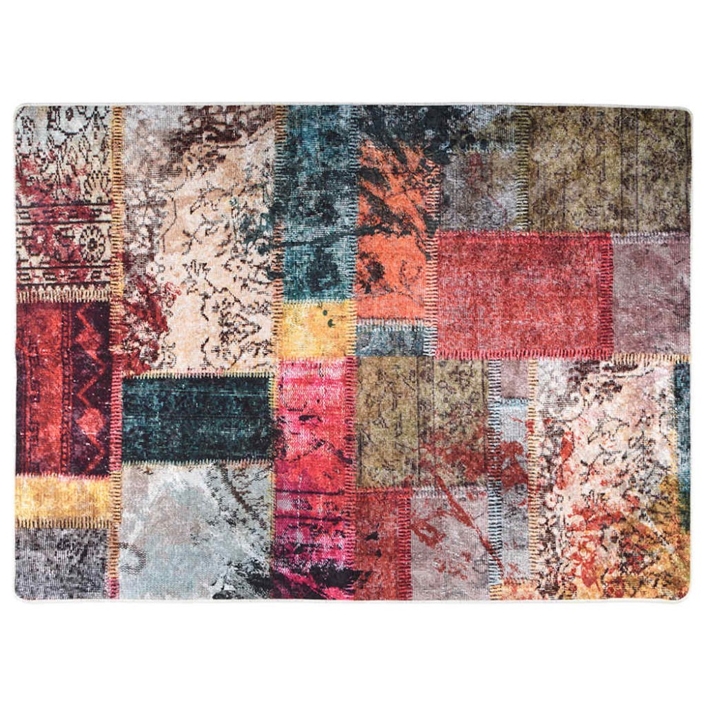 vidaXL Χαλί Πλενόμενο Πολύχρωμο 120 x 180 εκ. Patchwork