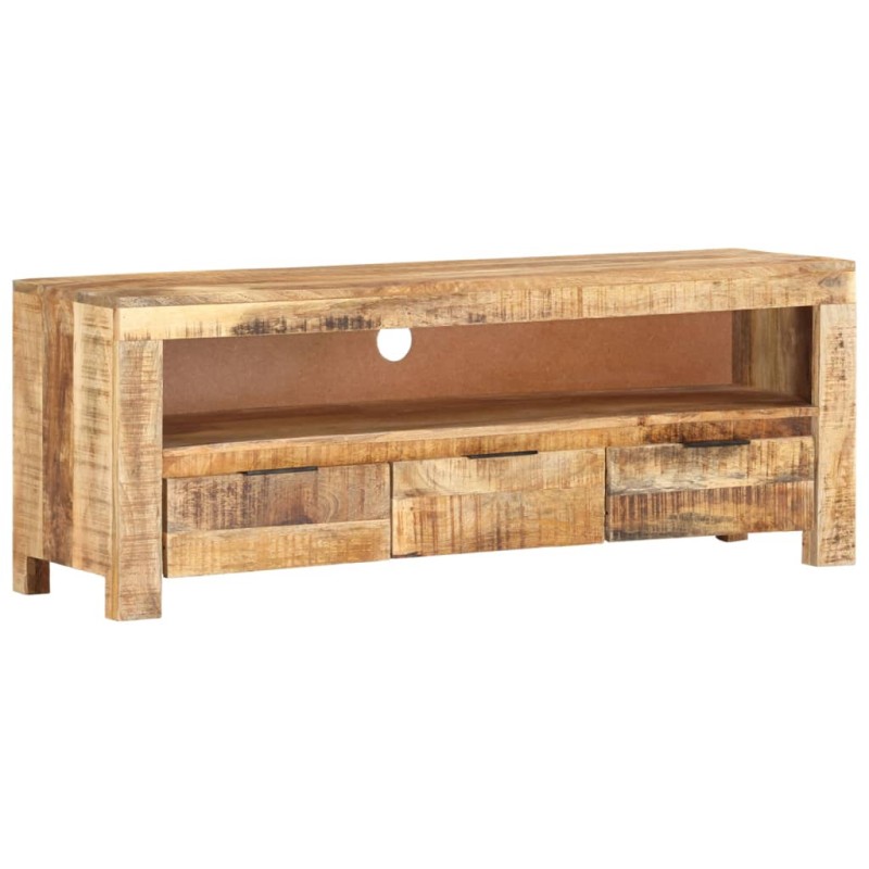 vidaXL Έπιπλο Τηλεόρασης 110 x 30 x 40 εκ. από Ακατέργαστο Ξύλο Μάνγκο