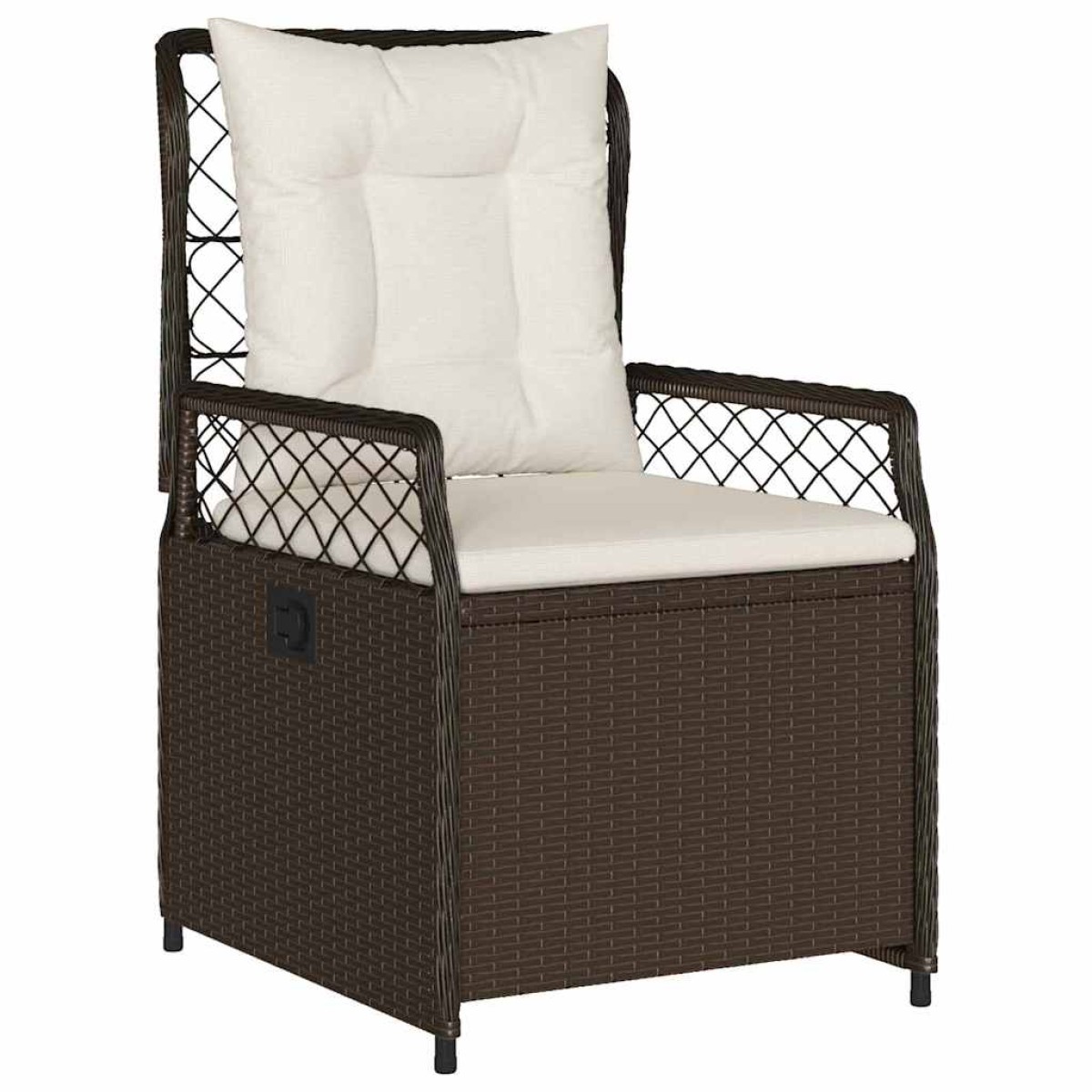 vidaXL Σέτ φαγητού για κήπο 3 τμχ. Καφέ συνθετικό ρατάν