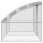 vidaXL Κλουβί για κότες 2 τμχ. Ασημί 400 x 200 x 200 εκ.