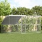vidaXL Κλουβί για κότες 2 τμχ. Ασημί 400 x 200 x 200 εκ.