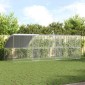 vidaXL Κλουβί για κότες 3 τμχ. Ασημί 600 x 200 x 200 εκ.