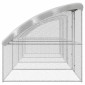 vidaXL Κλουβί για κότες 4 τμχ. Ασημί 800 x 200 x 200 εκ.