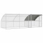vidaXL Κλουβί για κότες 3 τμχ. Ασημί 600 x 200 x 200 εκ.