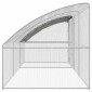 vidaXL Κλουβί για κότες 3 τμχ. Ασημί 600 x 200 x 200 εκ.
