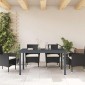 vidaXL Εξωτερικό Τραπεζαρία Πτυσσόμενο Ανθρακί 210 x 90 x 73 εκ Ατσάλι
