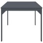 vidaXL Εξωτερικό Τραπεζαρία Πτυσσόμενο Ανθρακί 210 x 90 x 73 εκ Ατσάλι