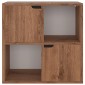 vidaXL Βιβλιοθήκη Χρώμα Καφέ Δρυς 60 x 27,5 x 59,5 εκ. από Μοριοσανίδα