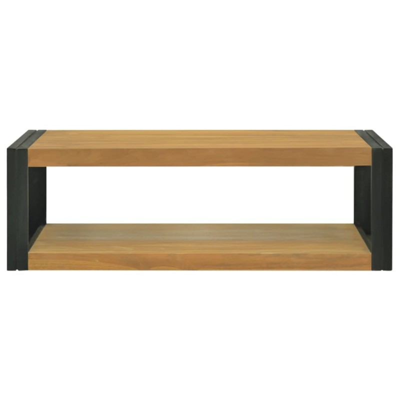 vidaXL Έπιπλο Μπάνιου Επιτοίχιο 110x45x35 εκ. από Μασίφ Ξύλο Teak