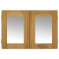 vidaXL Ντουλάπι Καθρέφτη 60 x 10 x 40 εκ. από Μασίφ Ξύλο Teak