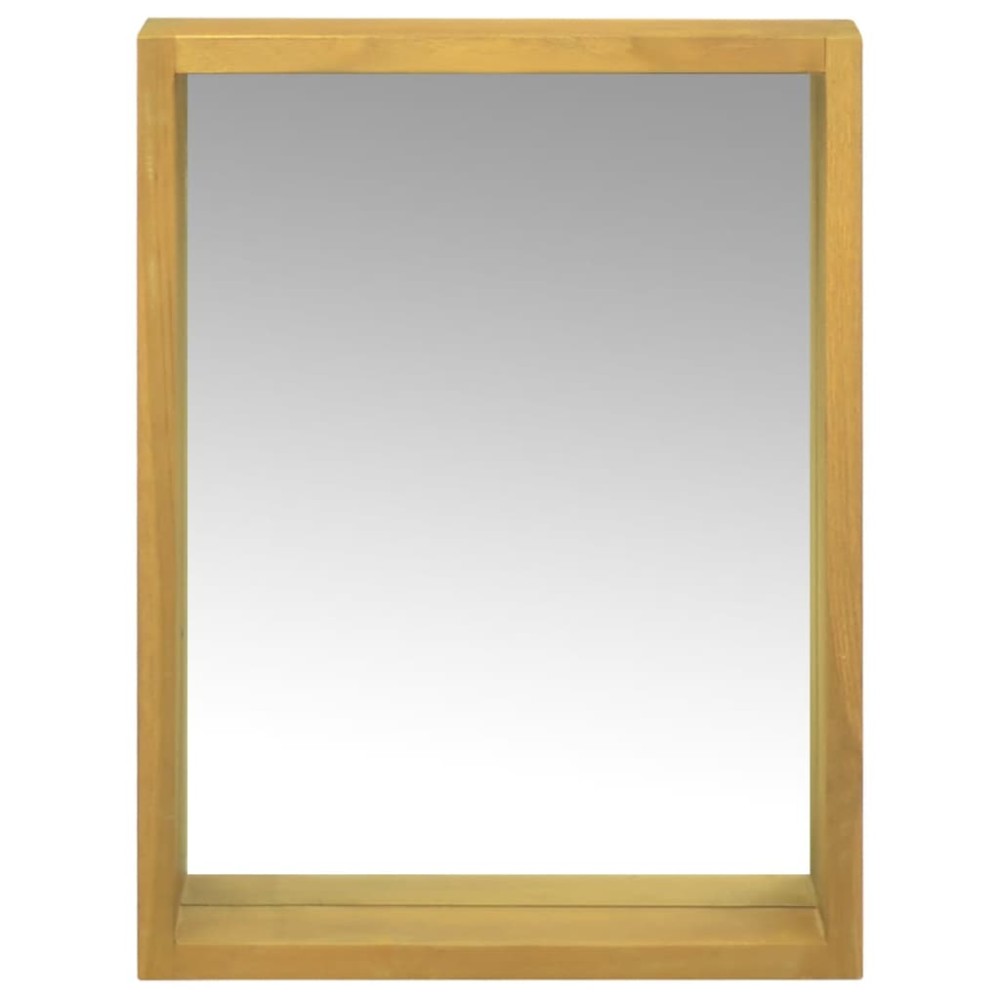 vidaXL Ντουλάπι Καθρέφτη 30 x 10 x 40 εκ. από Μασίφ Ξύλο Teak