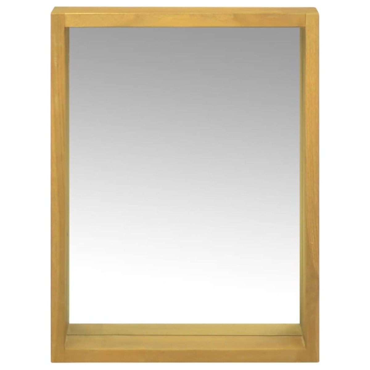 vidaXL Ντουλάπι Καθρέφτη 30 x 10 x 40 εκ. από Μασίφ Ξύλο Teak