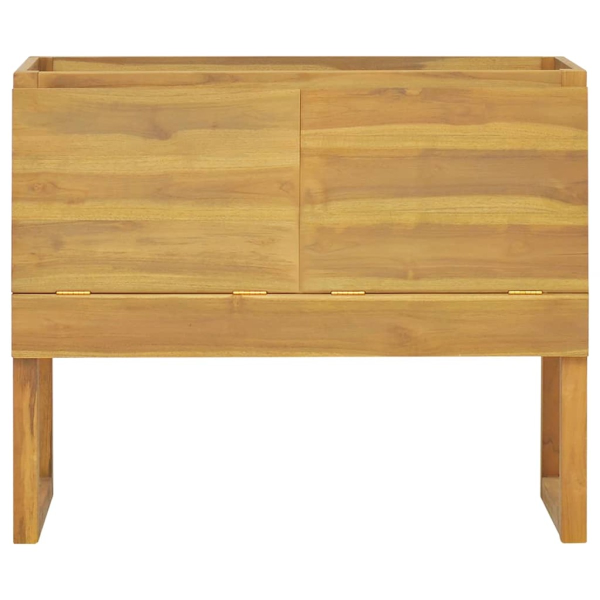 vidaXL Έπιπλο Μπάνιου 90 x 45 x 75 εκ. από Μασίφ Ξύλο Teak