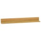 vidaXL Ράφια Τοίχου 2 τεμ. 90 x 10 x 10 εκ. από Μασίφ Ξύλο Teak